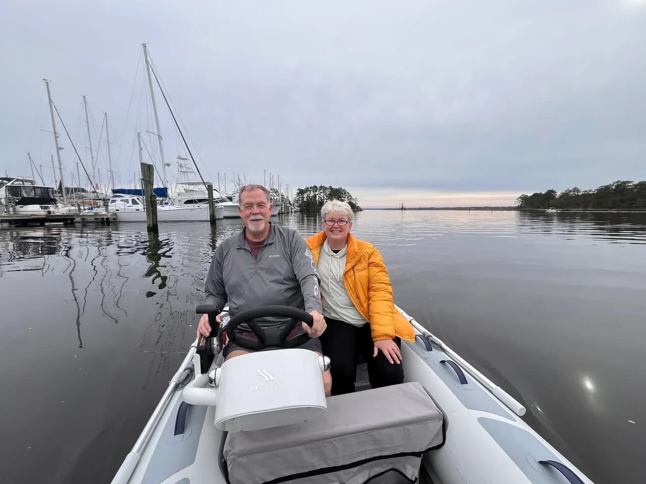 Bourbon City Marine Center family on the water