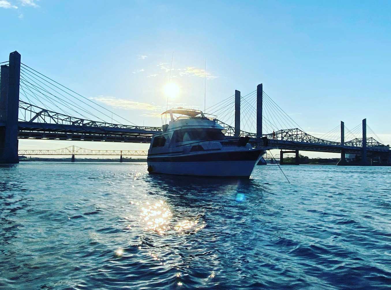 Yacht on the Ohio River